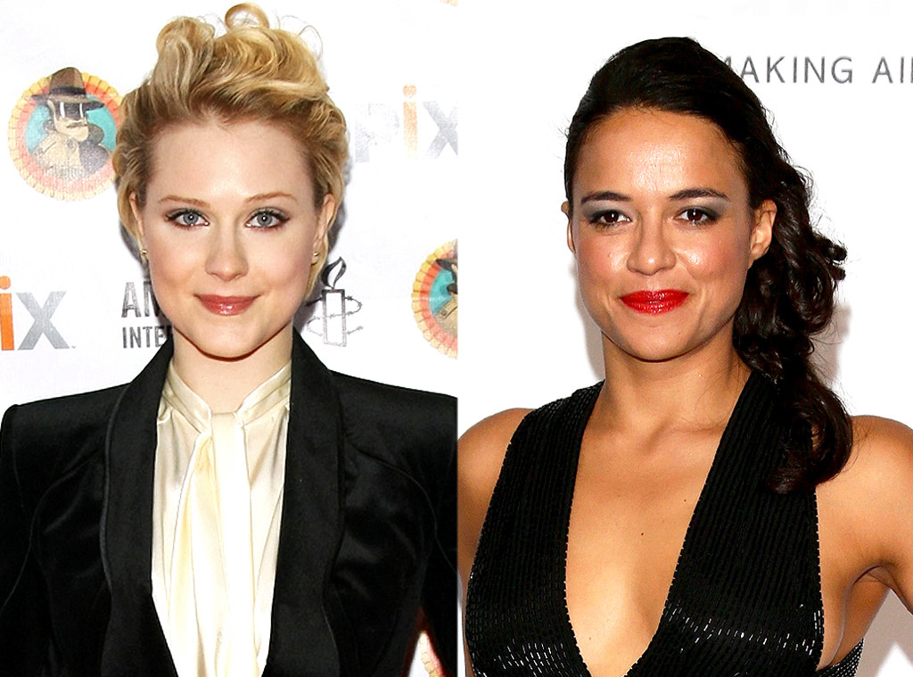 Evan Rachel Wood, Michelle Rodriguez Evan Rachel Wood, Michelle Rodriguez